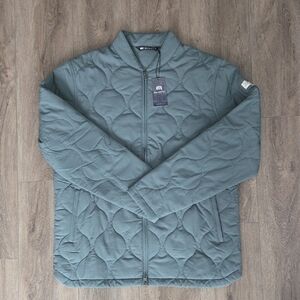 Travis Mathew Men's Come What May Quilted Jacket Balsam Green Size L